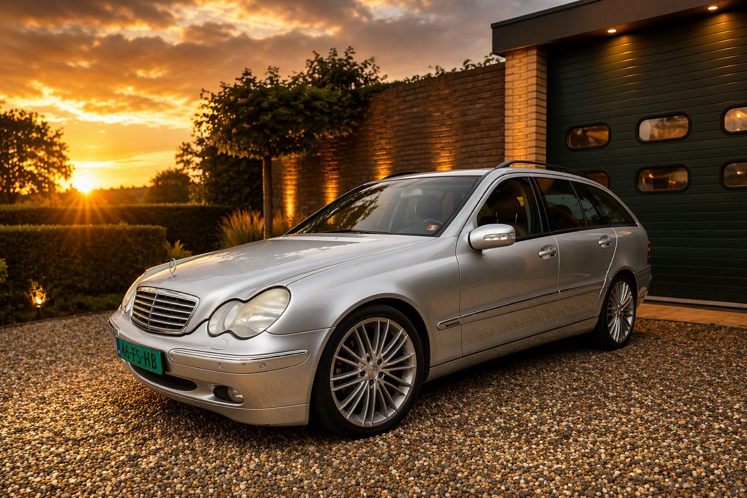 Mercedes C320 V6 Automaat | Vol Opties | Lezen!, Automaat, Achterwielaandrijving, Zwart, Particulier