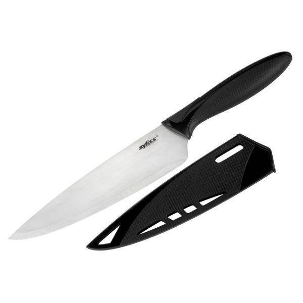 Nieuw | Zyliss Koksmes 19cm RVS met Soft-Grip & Beschermhoes, Ophalen, Overige materialen, Los bestek, Nieuw