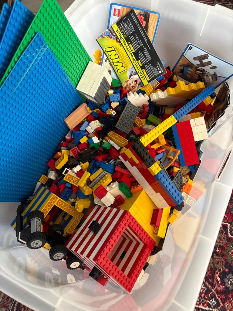 12,5 kg Lego bouwblokjes met grondplaten, Kinderen en Baby's, Speelgoed | Duplo en Lego, Ophalen, Gebruikt, Inclusief extra onderdelen