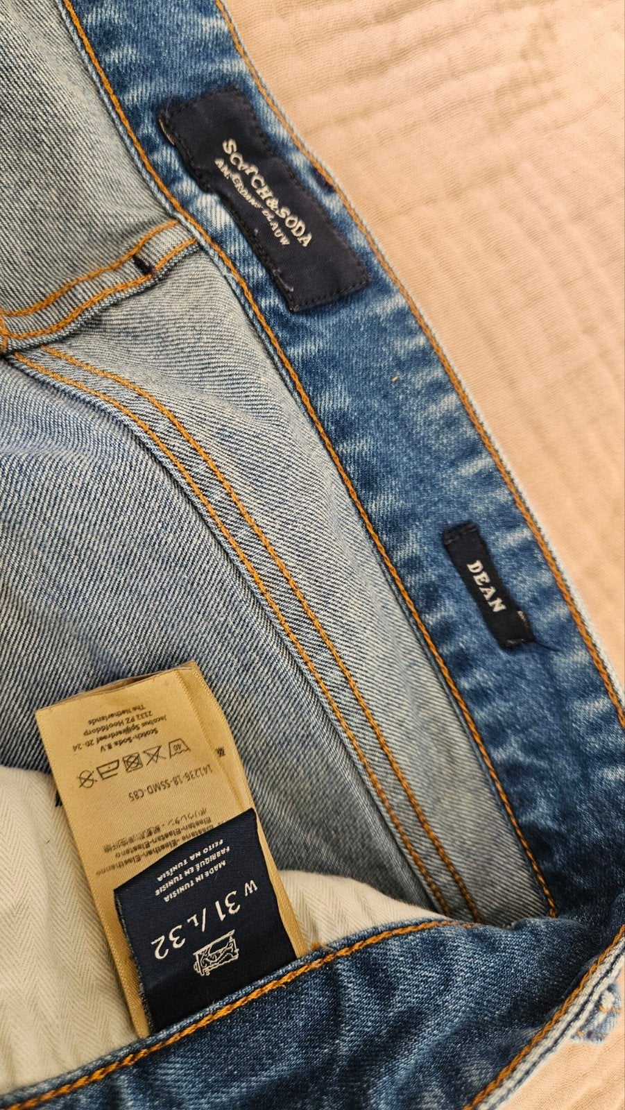 Scotch & Soda Dean jeans W31/L32, Kleding | Heren, Blauw, W32 (confectie 46) of kleiner, Ophalen of Verzenden, Gedragen