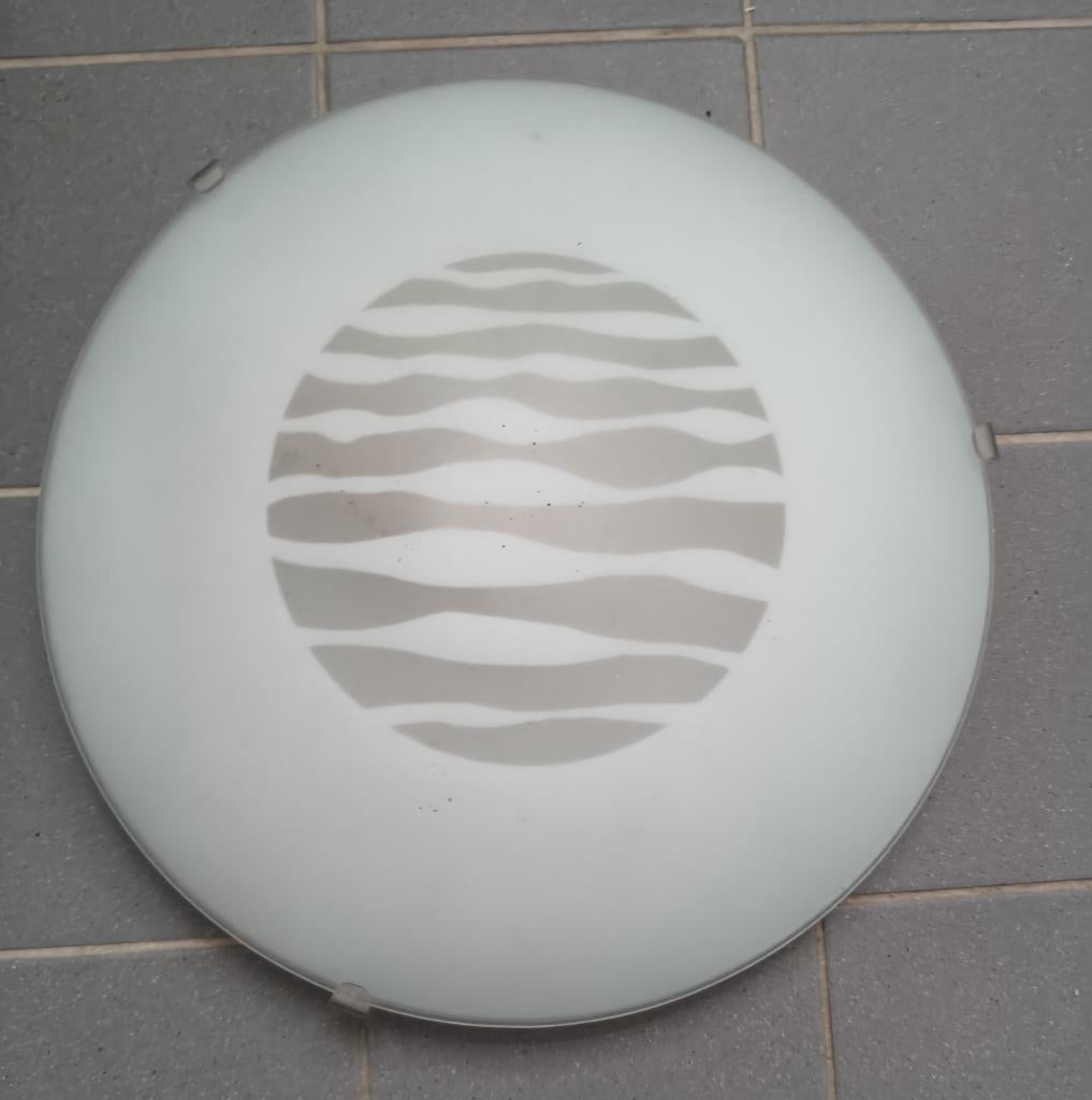 Ikea  vintage plafond lamp glas € 7,50, Huis en Inrichting, Lampen | Plafondlampen, Ophalen of Verzenden, Gebruikt, Glas