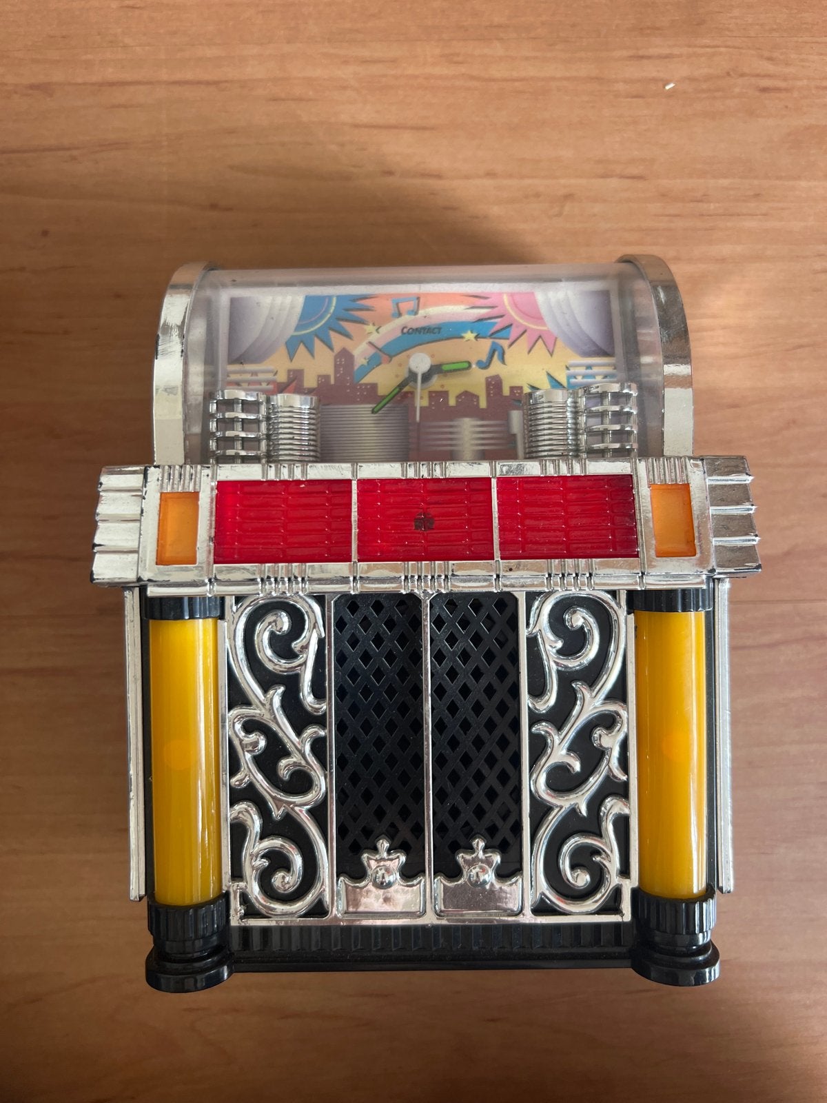 Mini Jukebox Wekker - Decoratieve Retro Klok, Verzamelen, Automaten | Jukeboxen, Ophalen, Gebruikt, 1970 tot heden, Overige merken