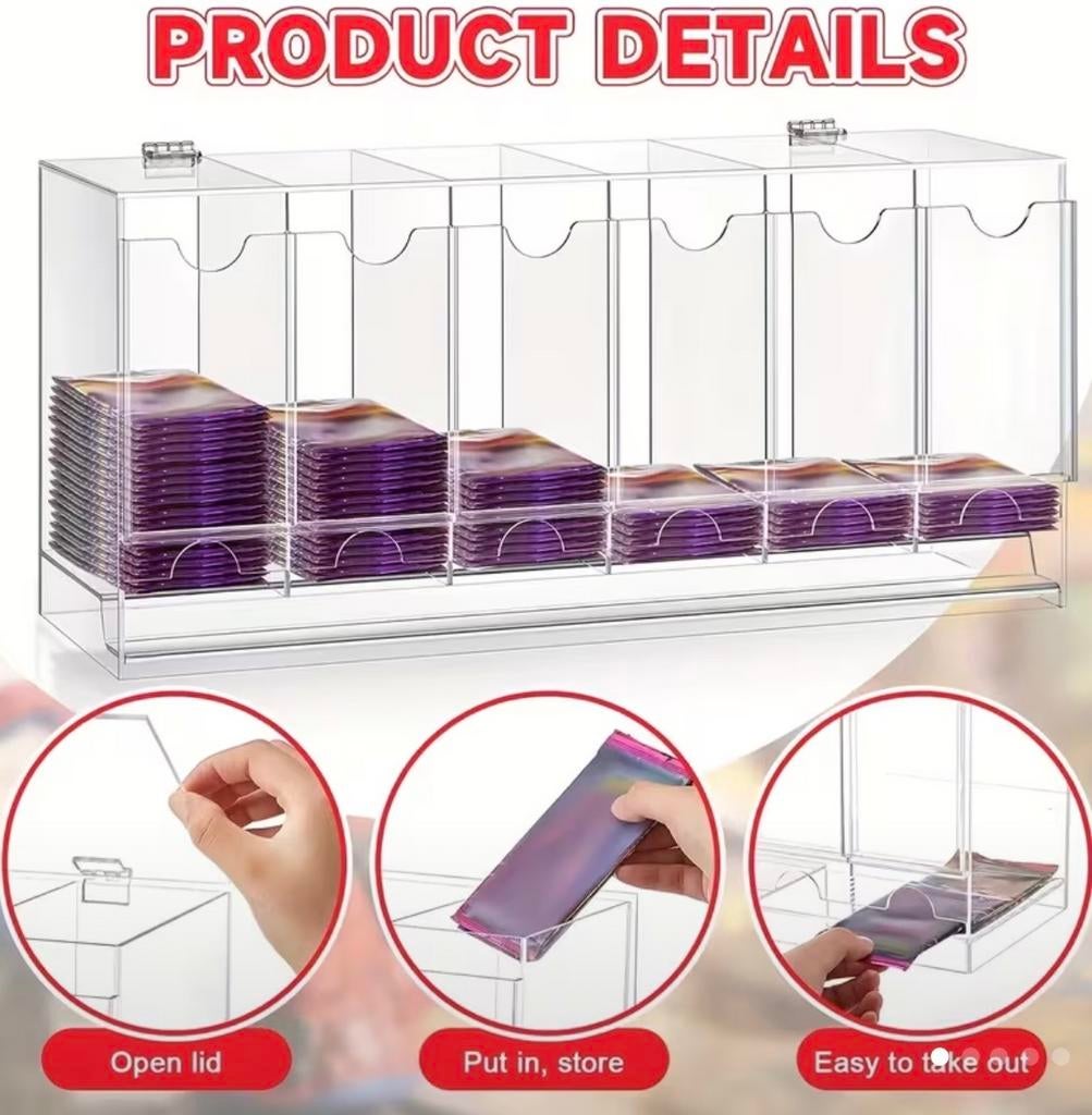 Acryl Dispenser voor Trading Card Packs - Ideaal voor Stream, Ophalen of Verzenden, Zo goed als nieuw