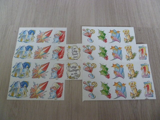 33 Kerst sluitzegels Kerst + Oud / nieuw. 1988 PTT, Ophalen of Verzenden, Nieuw