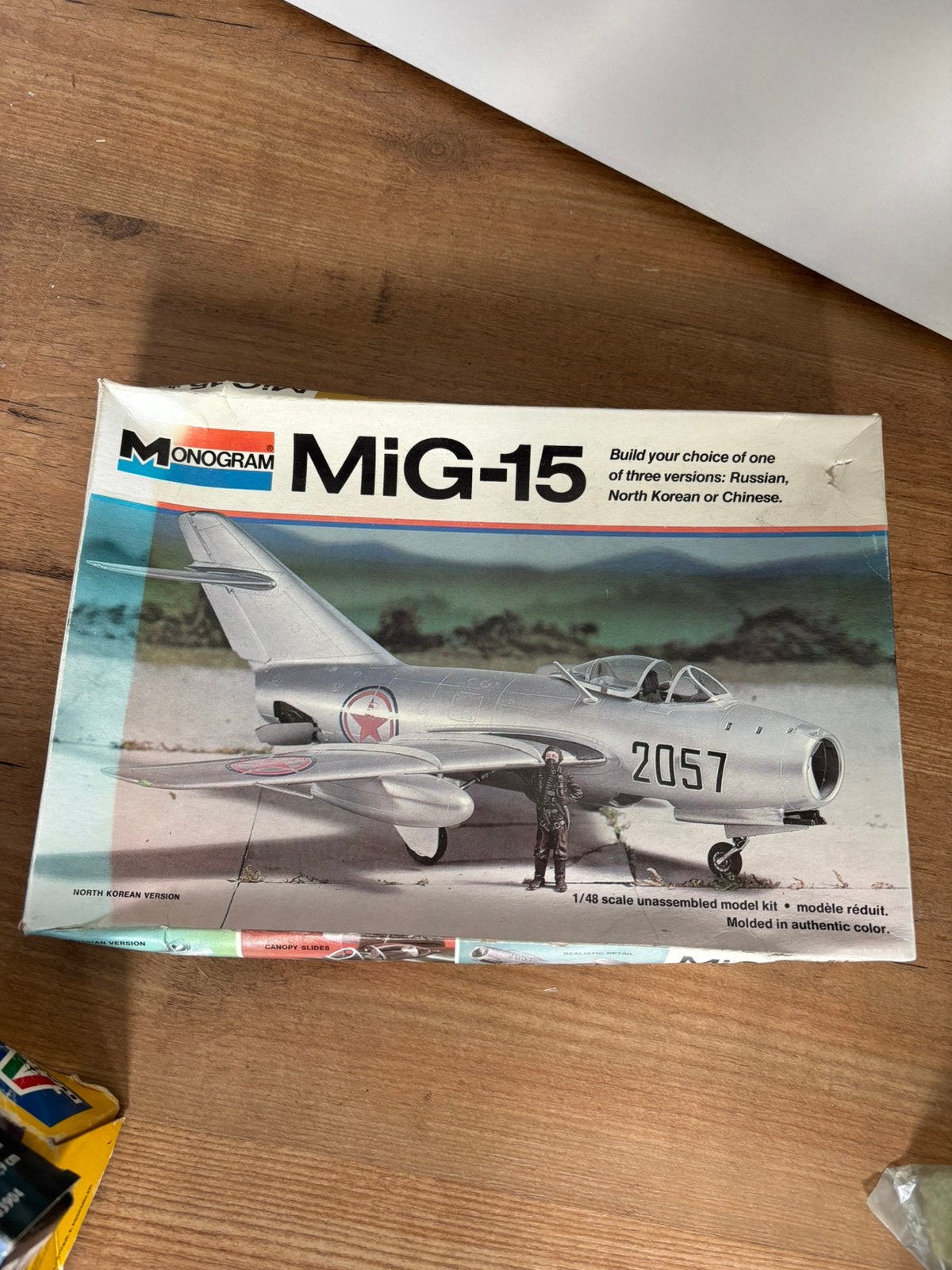 1/48 Mig-15 Monogram Bouwdoos vliegtuig model Russich, Revell, Nieuw, Ophalen of Verzenden, Groter dan 1:72