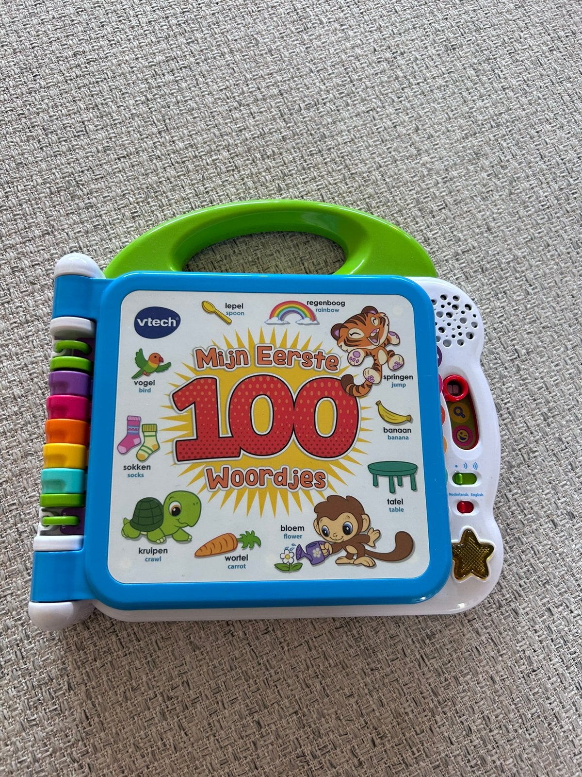 Vtech mijn eerste 100 woordjes, Ophalen, Zo goed als nieuw, 6 maanden tot 2 jaar