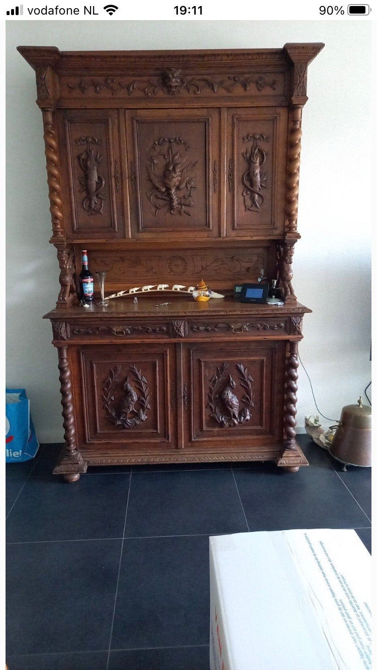 Jacht kast, Ophalen