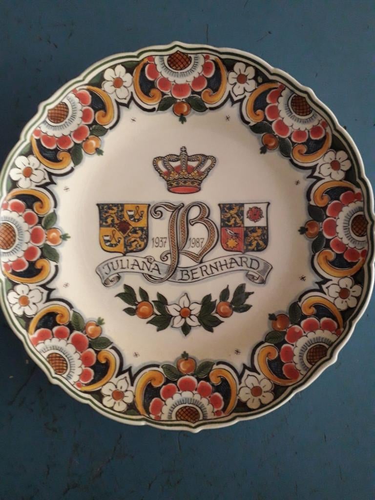 Herdenkingsbord 50 jarig jubileum koningshuis, Ophalen, Gebruikt, Nederland, Overige typen