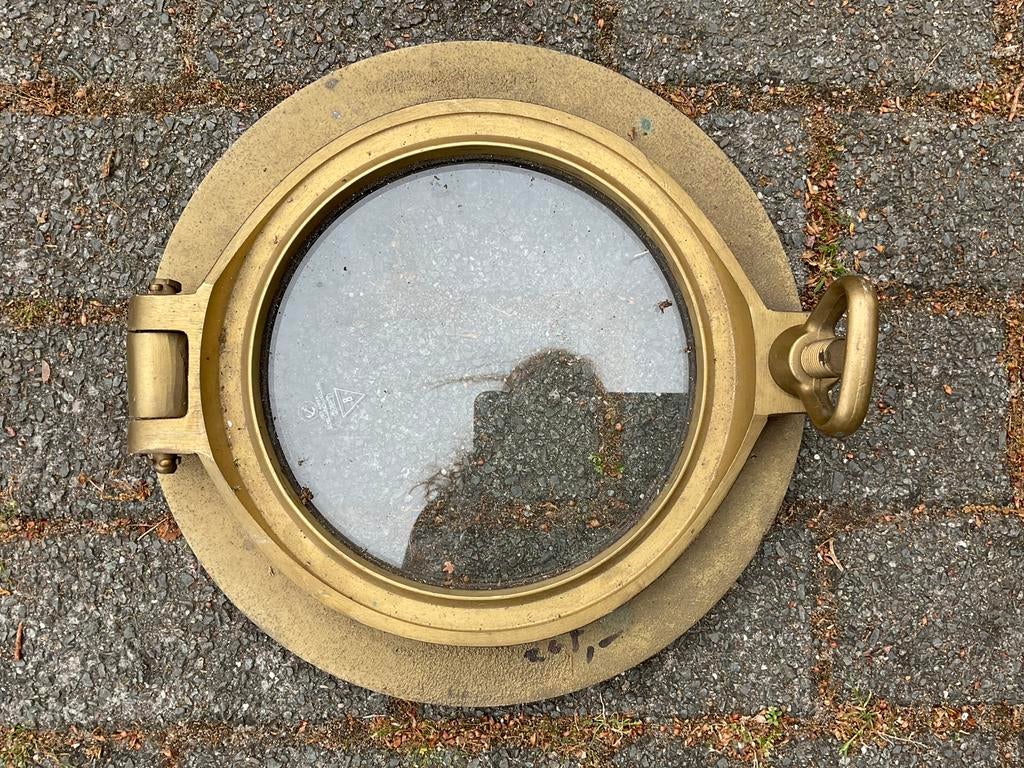 Nieuwe messing patrijspoort ø32 cm, glas ø20 cm, Watersport en Boten, Ophalen, Nieuw, Overige typen, Zeilboot of Motorboot