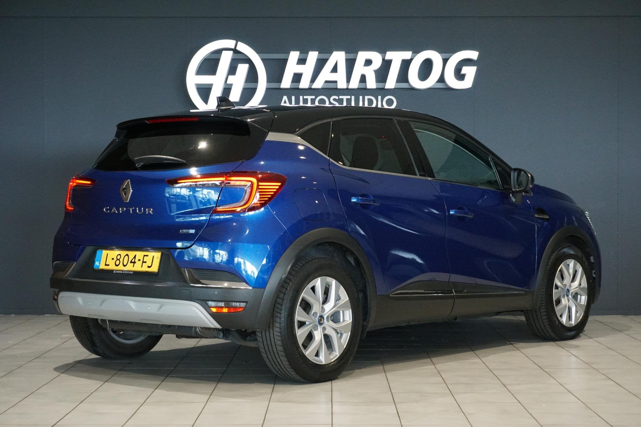 Renault Captur 1.6 E-Tech Plug-in Hybrid 160 Intens *DEALER, Auto's, Renault, Stof, Gebruikt, 4 cilinders, Blauw