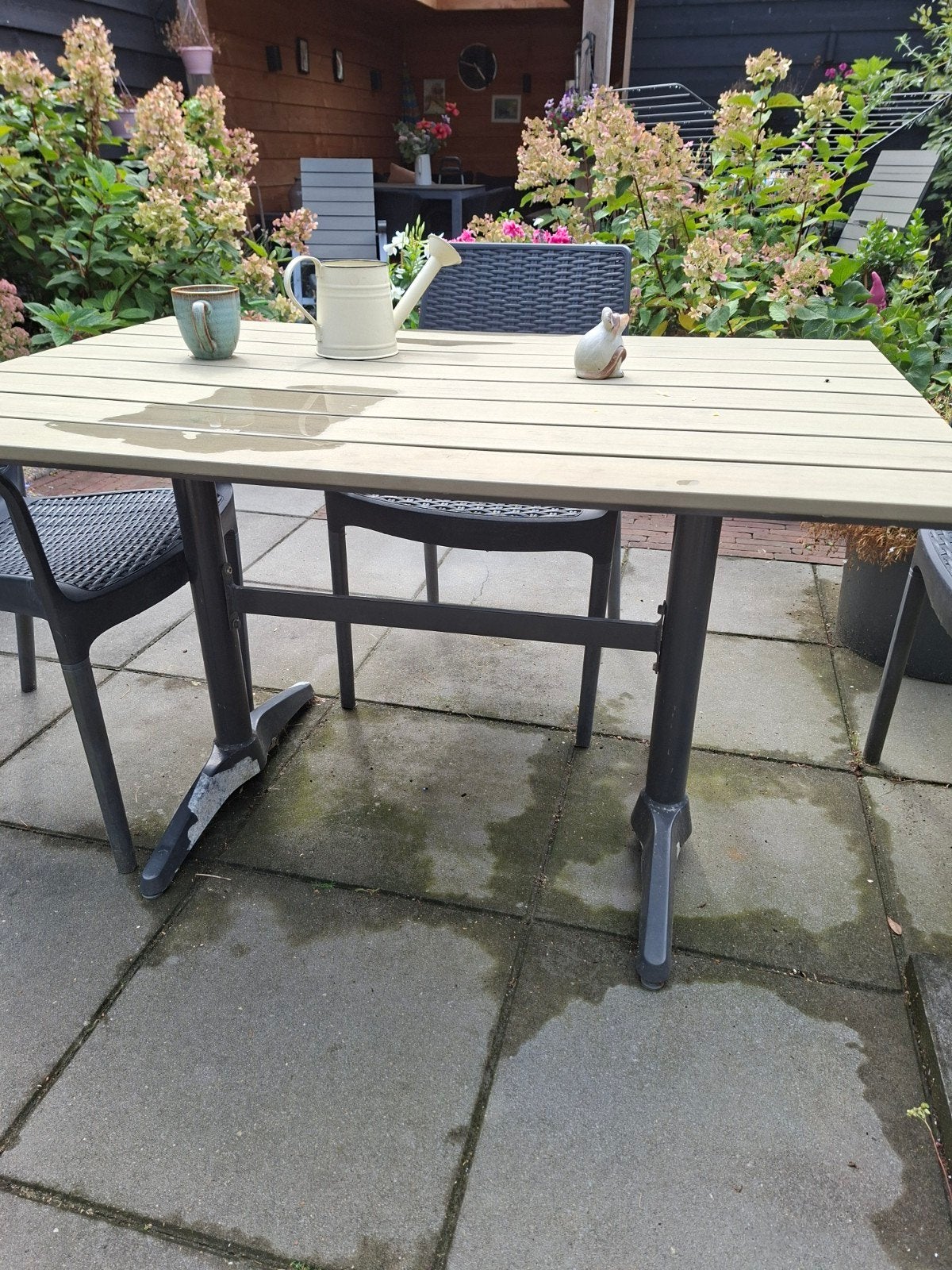 tuintafel, Ophalen, Gebruikt, Rechthoekig, Kunststof