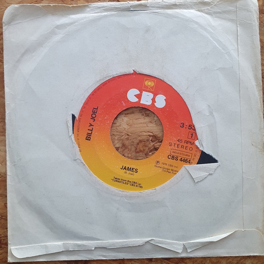 Billy Joel - James, Gebruikt, Verzenden, 7 inch, Fotohoes