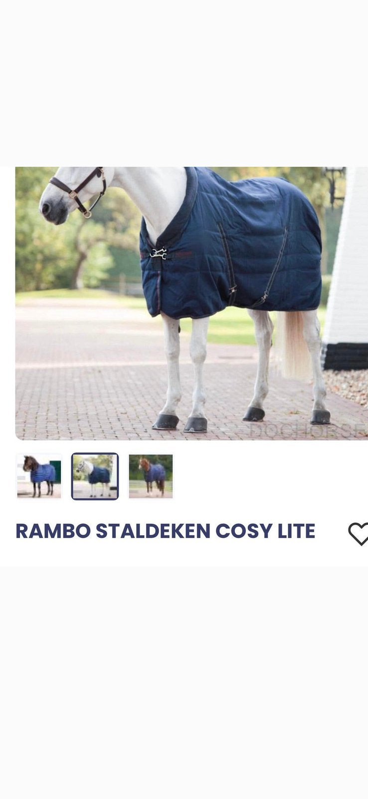 Rambo staldeken cosy lite 100gr maat 6’9, Dieren en Toebehoren, Ophalen of Verzenden, Zo goed als nieuw