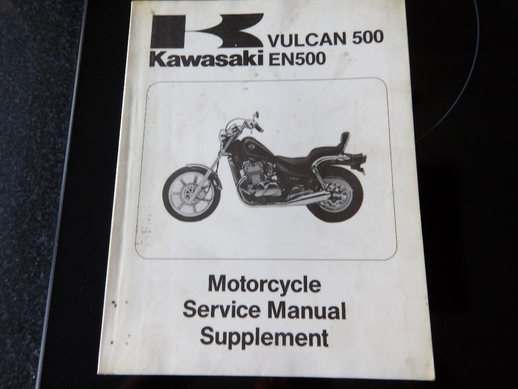 Kawasaki Vulcan 500 EN500 Service Manual Supplement 1990, Motoren, Handleidingen en Instructieboekjes, Ophalen of Verzenden, Kawasaki