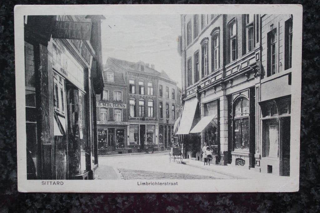 1925 ANSICHTKAART SITTARD LIMBRICHTERSTRAAT GELOPEN, Verzamelen, Verzenden, 1920 tot 1940, Gelopen, Limburg