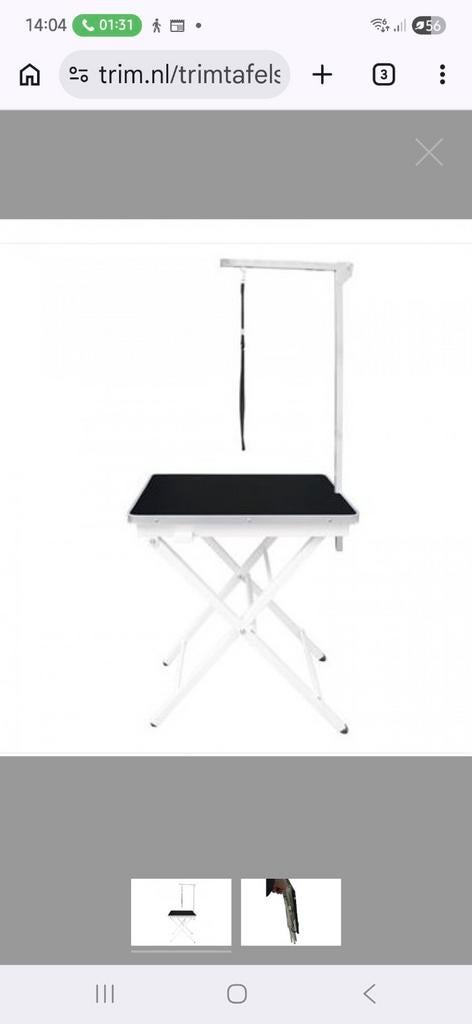 Trimtafel (Nieuw) ringside met trimarm extra hoog, Ophalen, Nieuw