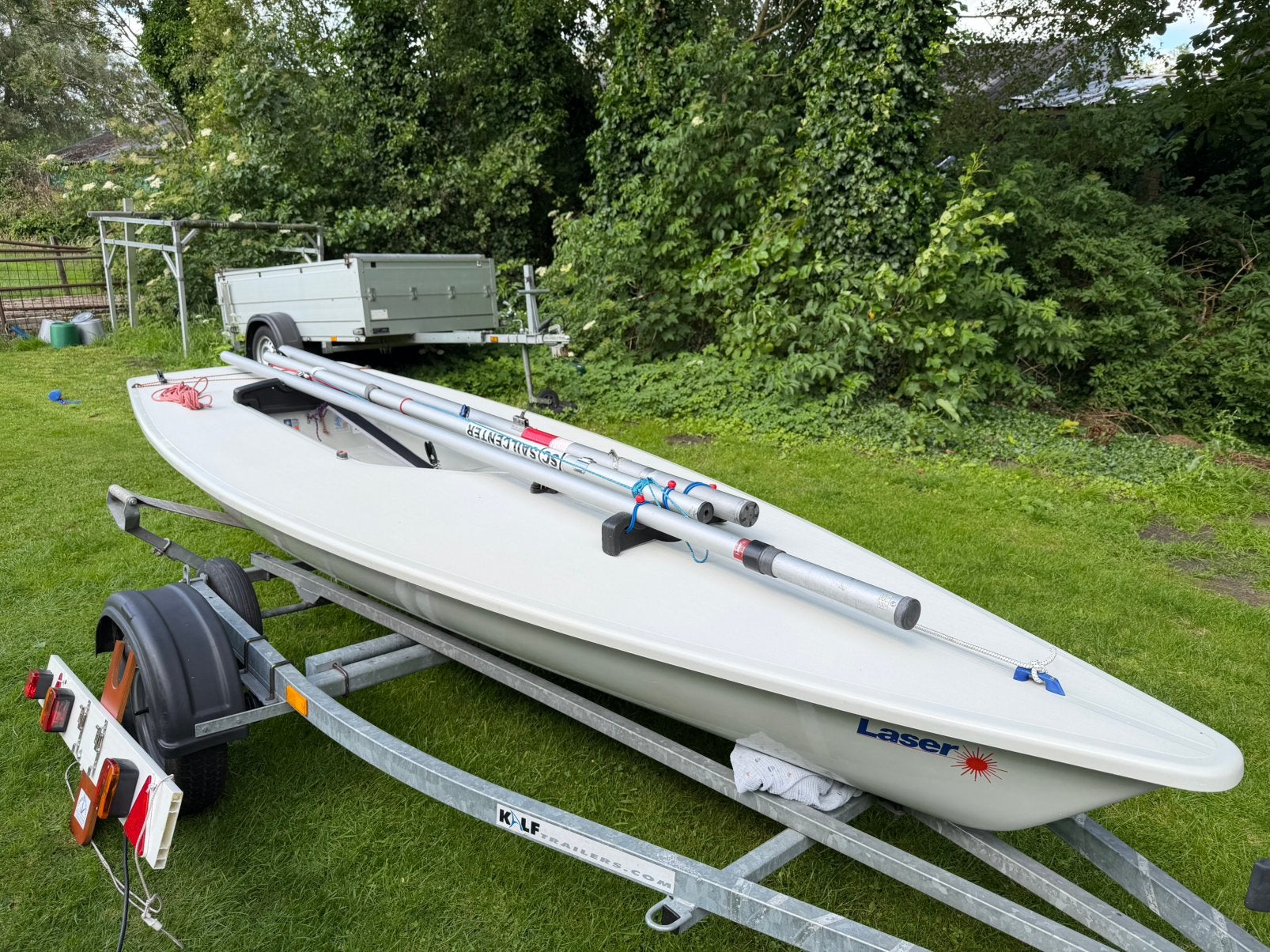 ILCA Laser 195176 XD Standaard Radiaal e/o 4.7 evt Trailer, Ophalen, Laser, Gebruikt, 4 m