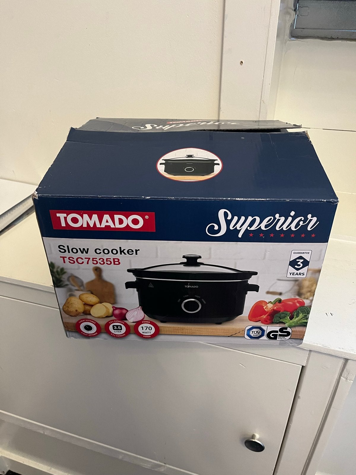 TOMADO Superior Slowcooker TSC7535B - Nieuw in doos, Ophalen, Nieuw