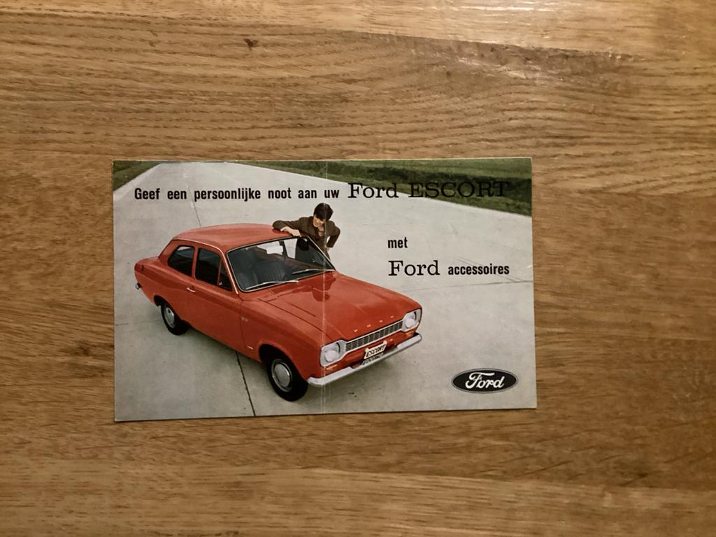 Ford Escort Accessoires Folder (Origineel), Ophalen of Verzenden, Gelezen, Ford