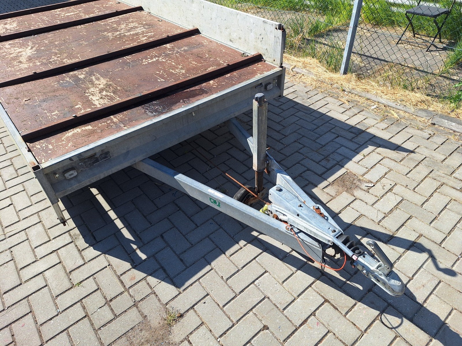 Anssems 3 Tons Plateauwagen Tandemasser Geremd (koppeling), 100 liter of meer, Ophalen, Gebruikt, Transportkar