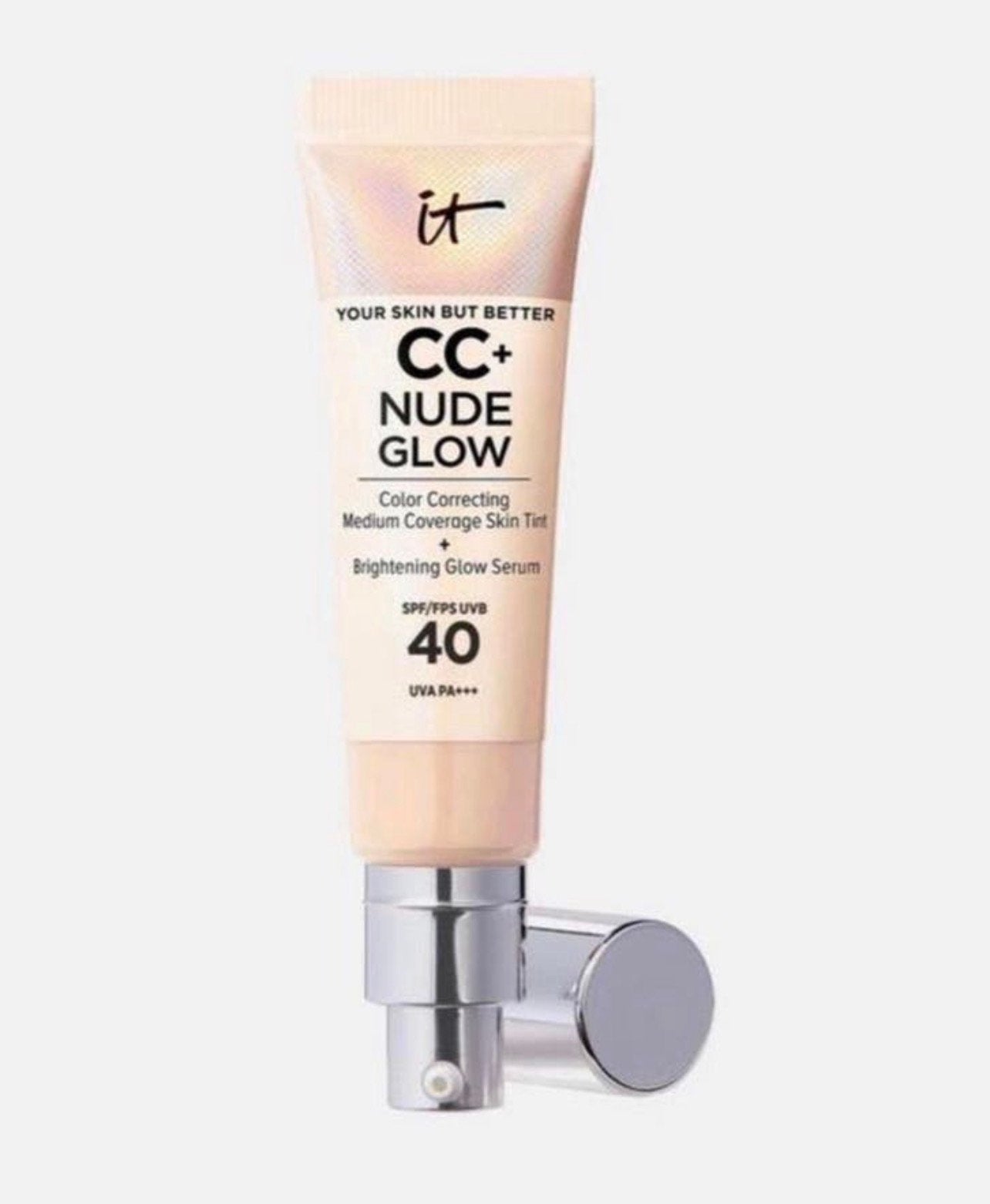 IT COSMETICS - CC+ NUDE GLOW Foundation en ser'um, Ophalen of Verzenden, Nieuw, Gehele gezicht