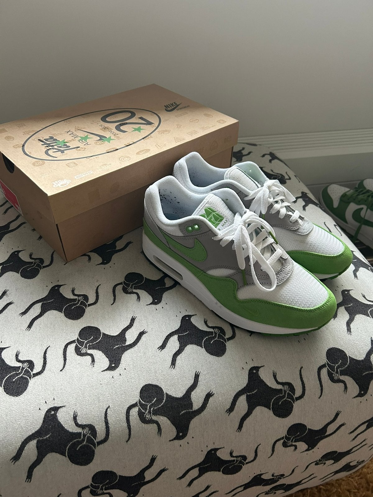 Nike air max 1 Patta chlorophyll 42,5, Overige kleuren, Ophalen of Verzenden, Sneakers of Gympen, Zo goed als nieuw