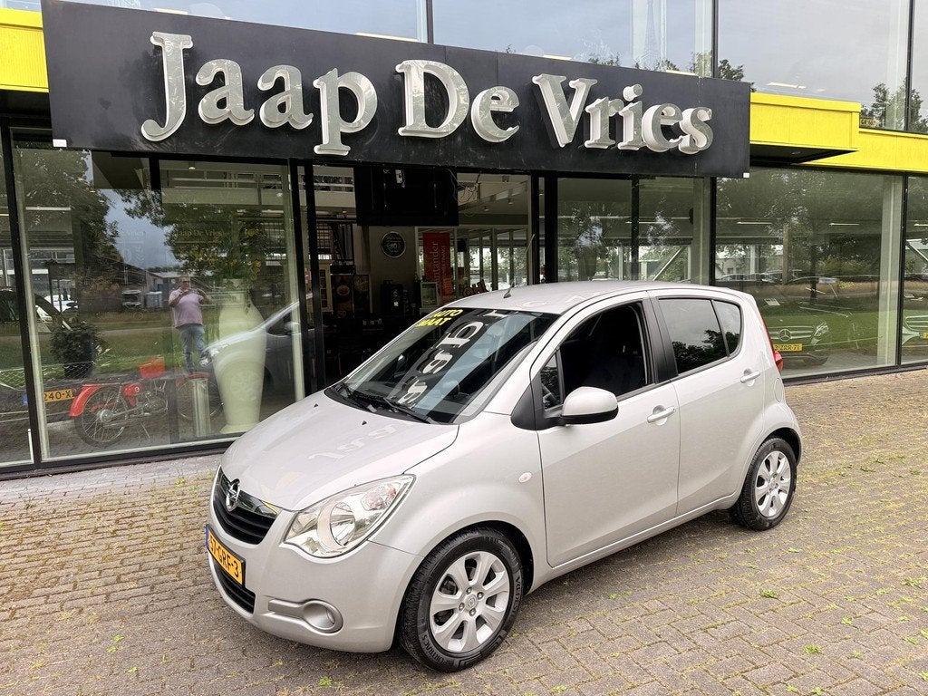 Opel Agila 1.2 Enjoy, Auto's, Opel, 4 cilinders, Origineel Nederlands, Zilver of Grijs, 17 km/l