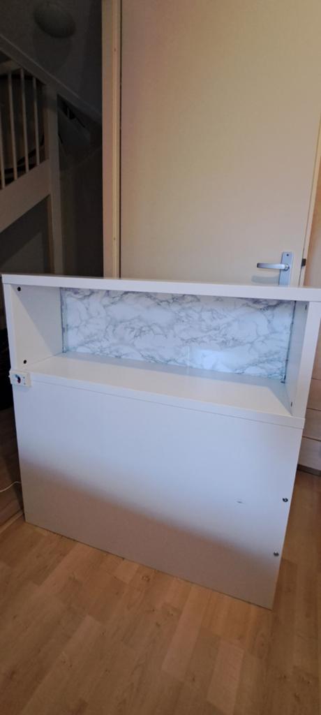 IKEA FLAXA Bedkast met uitschuifbaar nachtkastje, Ophalen, Gebruikt, 65 cm of meer, 70 cm of meer