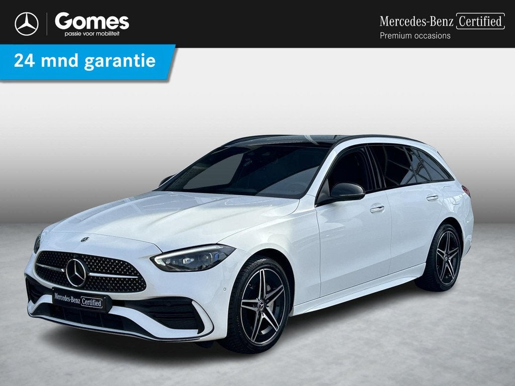 Mercedes-Benz C-klasse Estate 300 e AMG | Rijassistentie+ |, Automaat, 2020 kg, Wit, Plug-in hybride