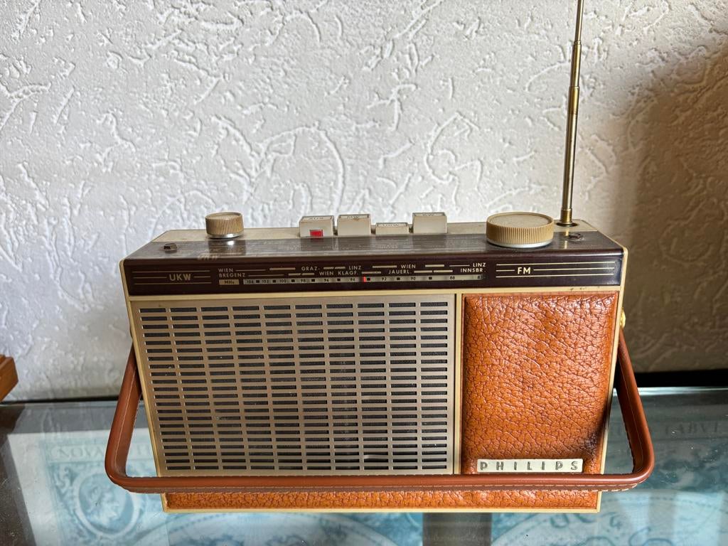 Philips Transistorradio - Vintage in Nette Staat, Ophalen of Verzenden, Gebruikt, Transistorradio