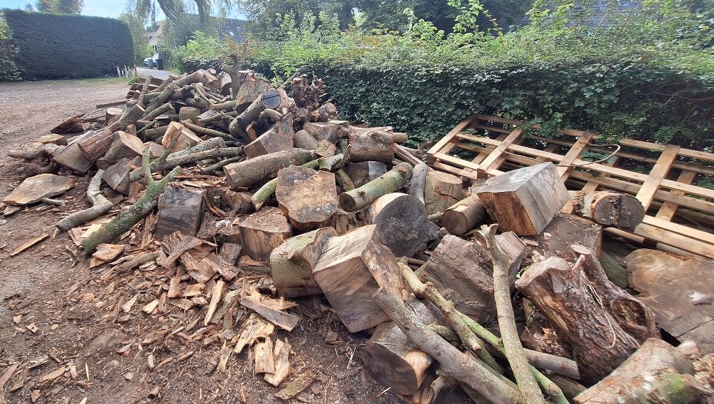 Haardhout 5m3 €40/m3 | 5 kuub Kastanje brandhout, 3 tot 6 m³, Ophalen