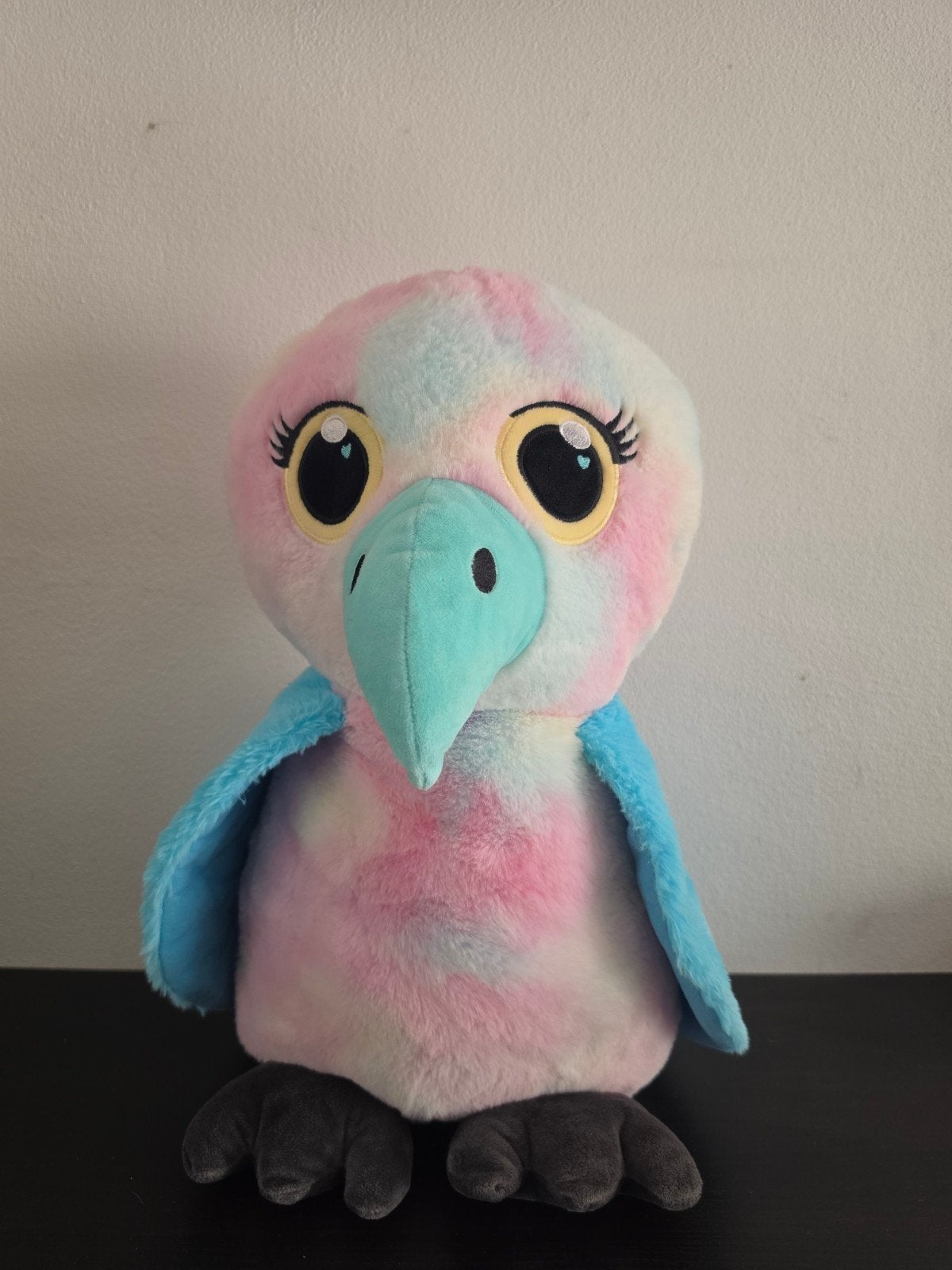 Schattige Pluche Pinguïn - Roze, Blauw, Wit, Pinguïn, Ophalen of Verzenden, Zo goed als nieuw, Middelgroot (20 tot 80 cm)