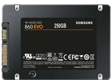 Samsung EVO 850 & 860 VNAND 250GB SATA SSDs + 128GB SSD, Computers en Software, Intern, Ophalen of Verzenden, Zo goed als nieuw