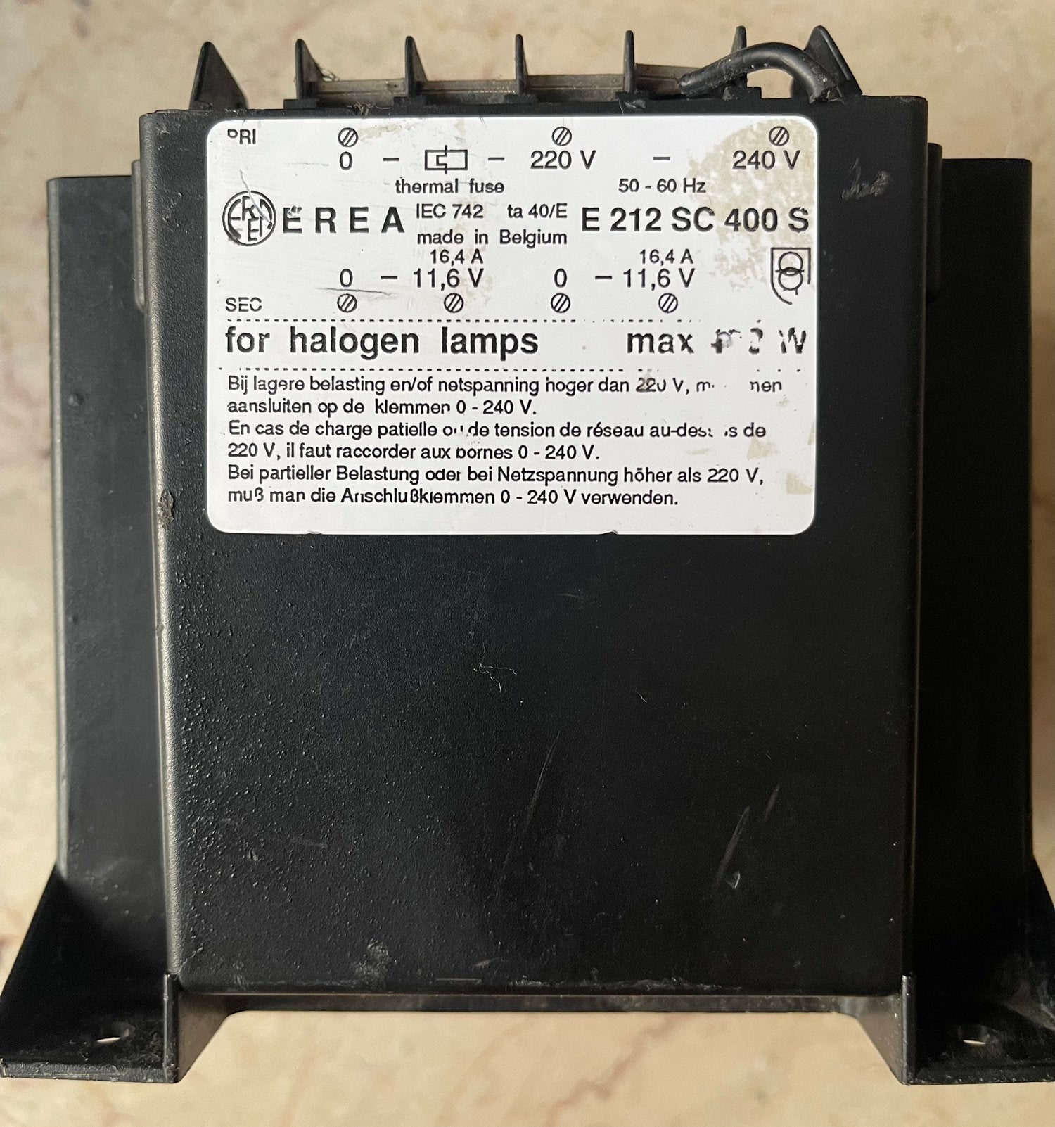 Travo 2x 11,6V 16,4A, Ophalen of Verzenden, Gebruikt
