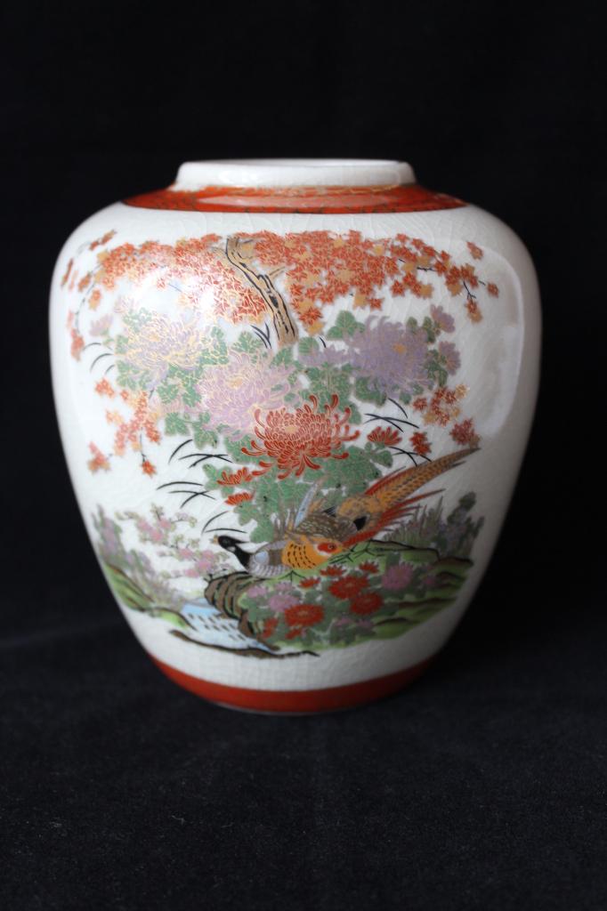 Vintage Satsuma Japan vaas, Antiek en Kunst, Antiek | Keramiek en Aardewerk, Ophalen of Verzenden