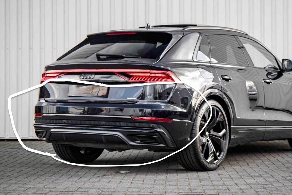 GEZOCHT: Audi Q8 S-Line Bumper achter, Ophalen, Gebruikt, Audi, Achter