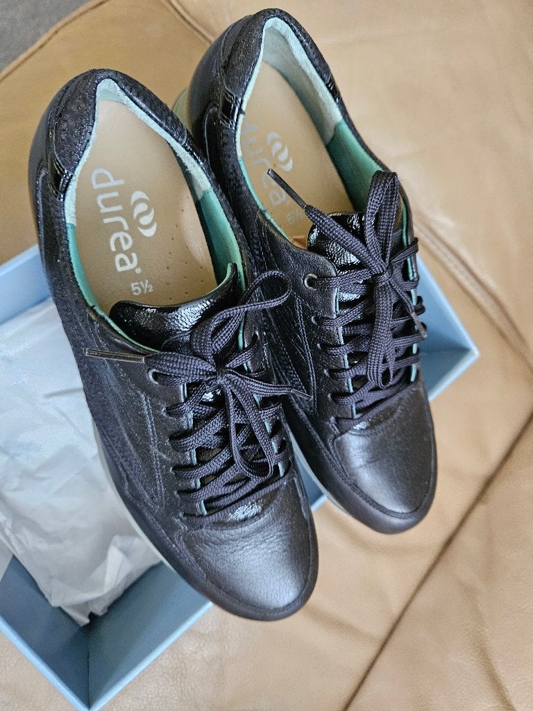 ZGAN Durea Sneakers Maat 5.5 (38.5) Wijdte E, Durea, Zwart, Ophalen of Verzenden, Sneakers of Gympen