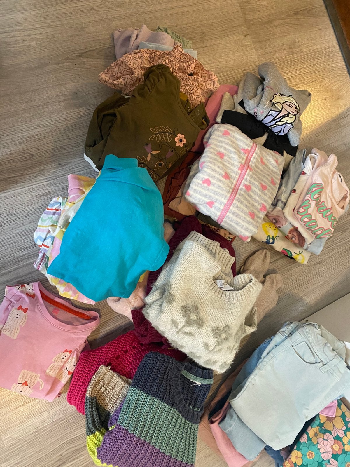 Kledingpakket meisje 98-104 zomer-herfst-winter, Kinderen en Baby's, Ophalen, Gebruikt, Meisje
