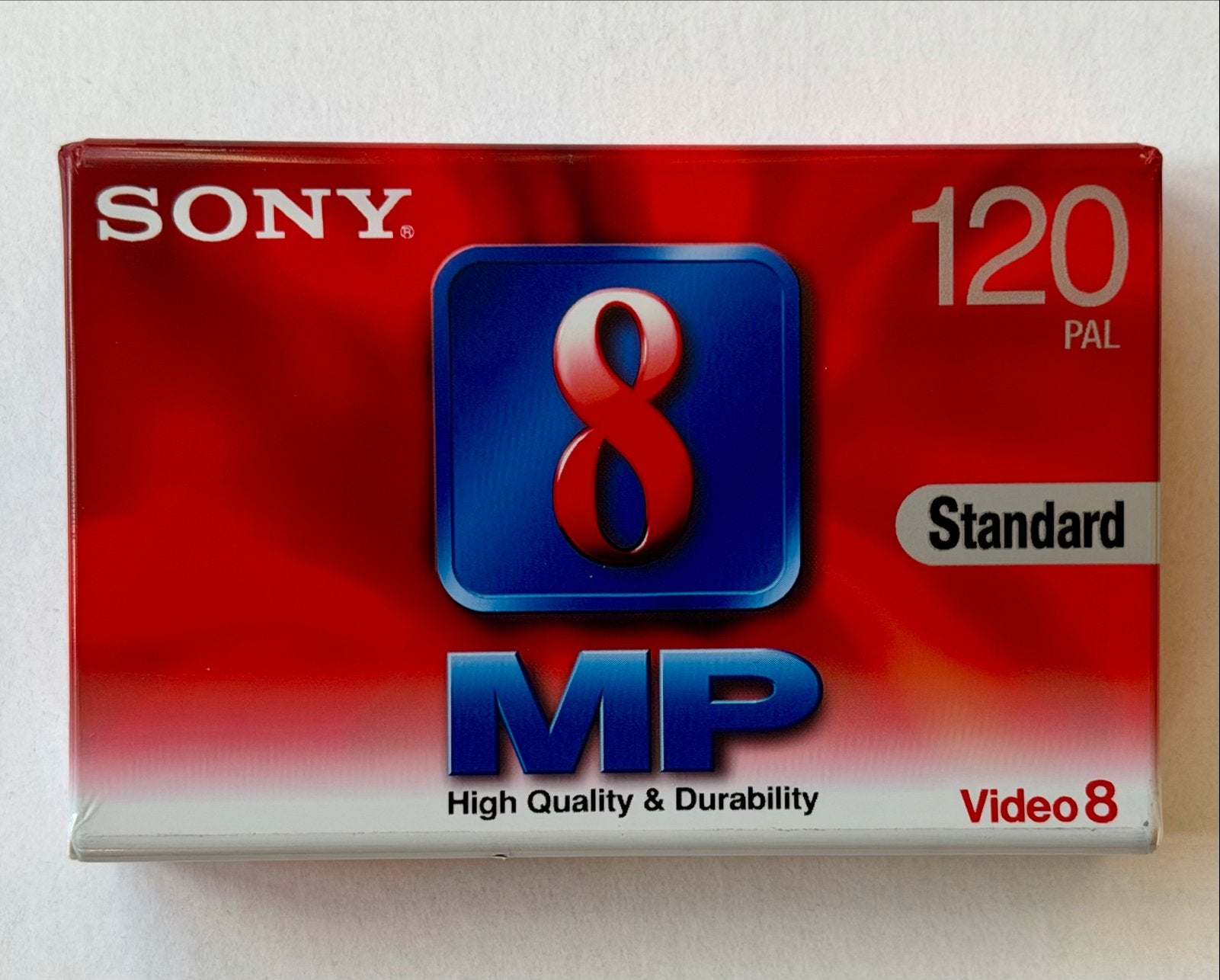 Sony 8mm cassette, 120 min.! Voor Video8/Hi8/Digital8, XXL, Band, Disc of Geheugen, Sony, Nieuw, Overige soorten
