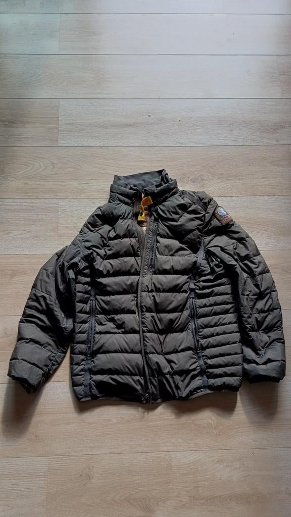 Parajumpers donsjack - Donkergroen - Maat M, Kleding | Heren, Jassen | Winter, Zo goed als nieuw, Maat 48/50 (M), Grijs, Ophalen of Verzenden