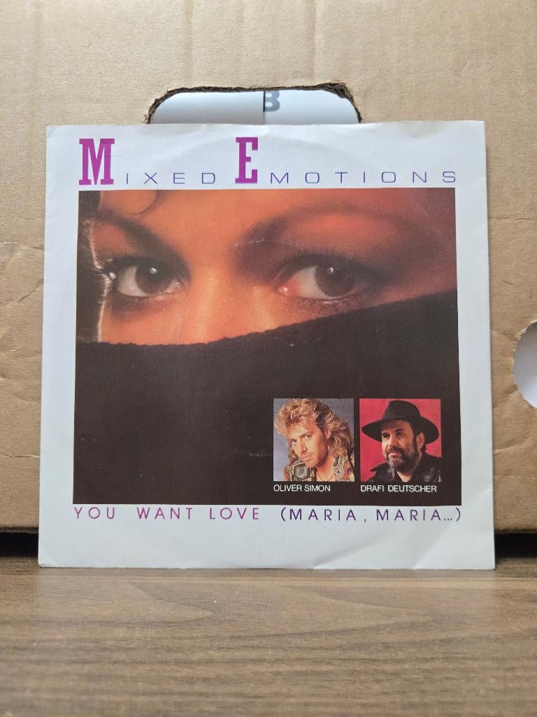 Mixed emotions - You want love, Cd's en Dvd's, 7 inch, Ophalen of Verzenden, Zo goed als nieuw, Pop