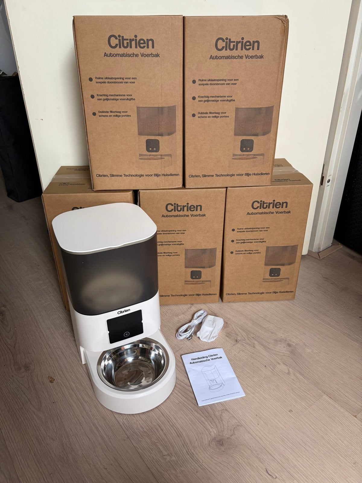 Citrien Automatische Voerbak 6,5 liter – Nieuw in Doos, Dieren en Toebehoren, Ophalen of Verzenden, Nieuw