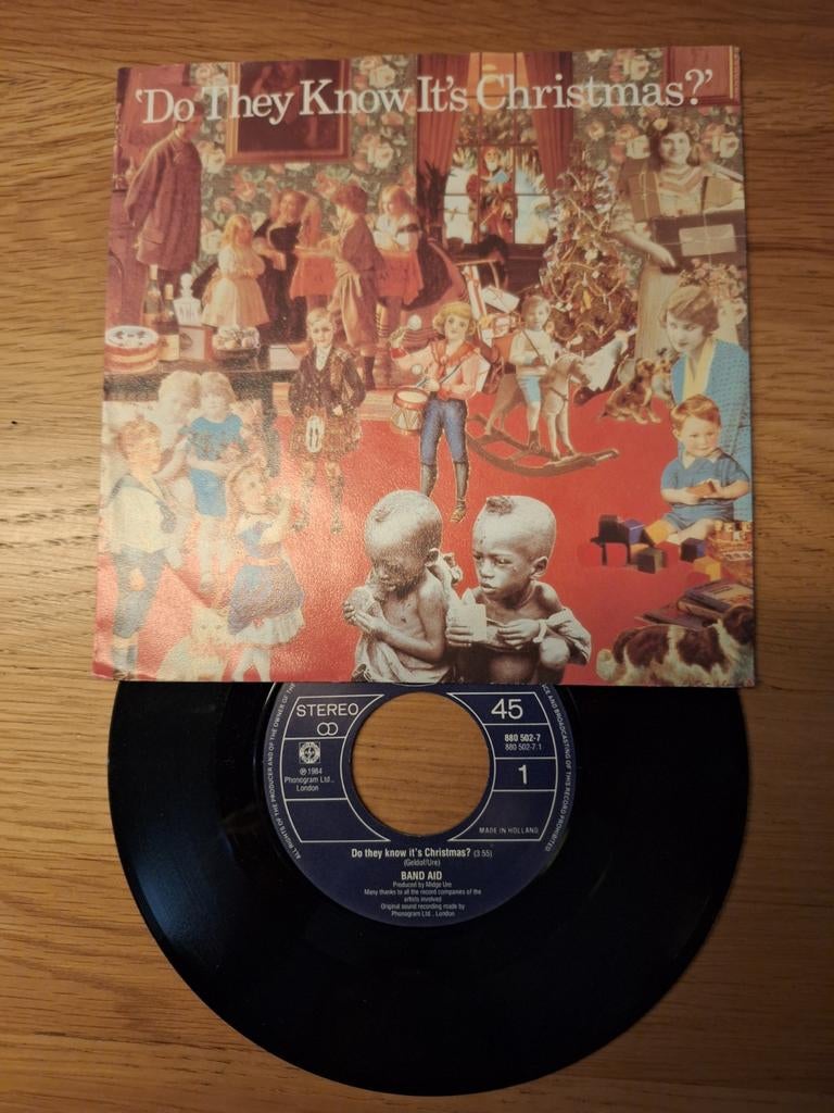 Band Aid - Do They Know It's Christmas? (Vinyl Single), Cd's en Dvd's, Vinyl Singles, Gebruikt, Fotohoes, 7 inch, Ophalen of Verzenden