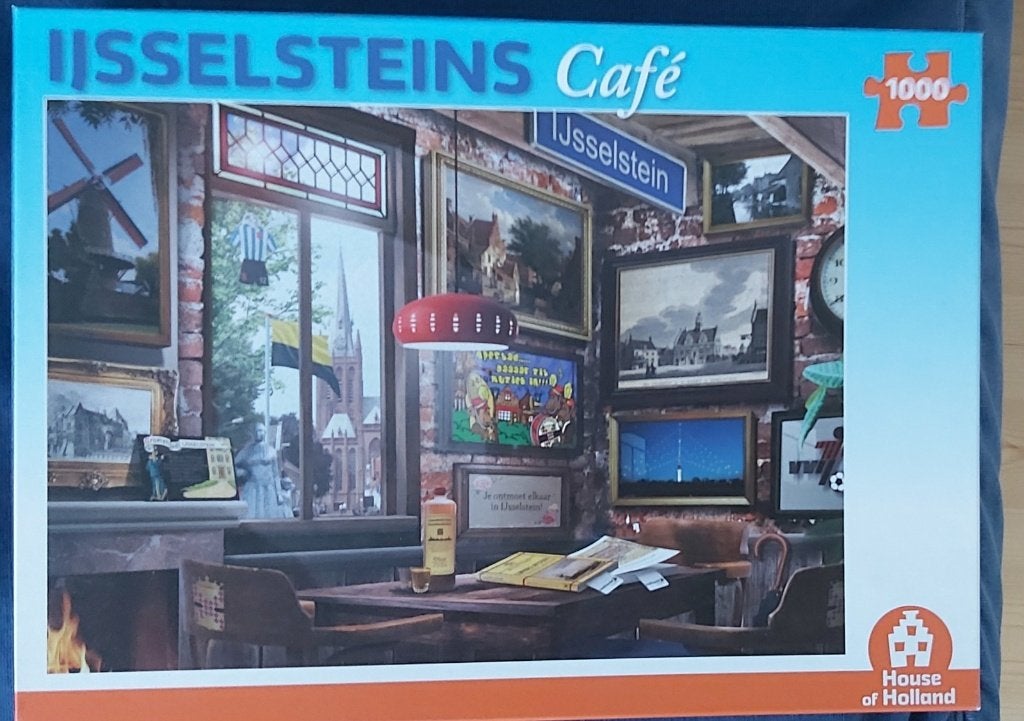 Puzzel Ijsselsteins cafe, 1000, Ophalen of Verzenden, 500 t/m 1500 stukjes, Zo goed als nieuw, Legpuzzel