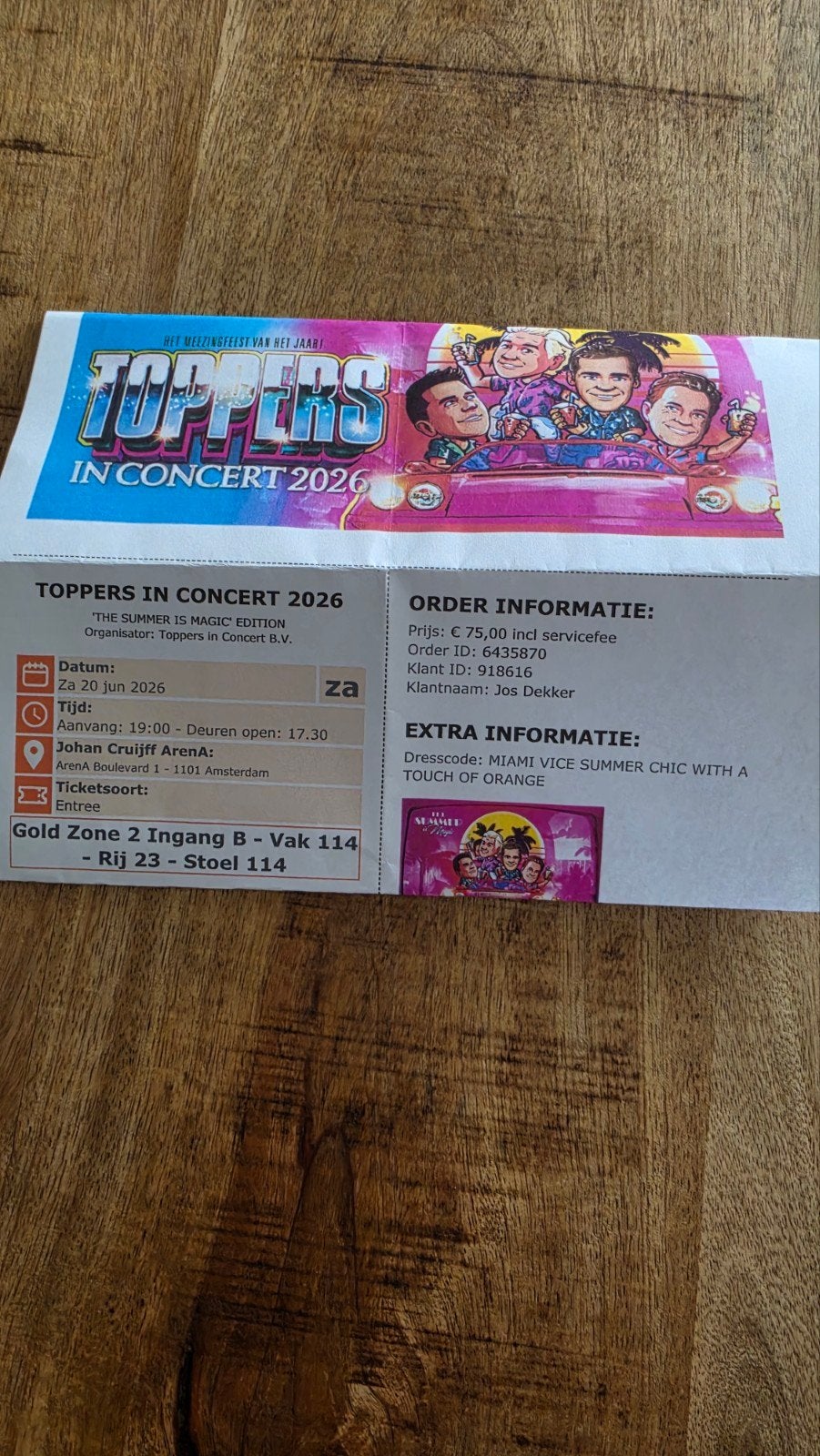 Wegens omstandigheden, Te koop aangeboden, Tickets en Kaartjes, Concerten | Dance, Twee personen
