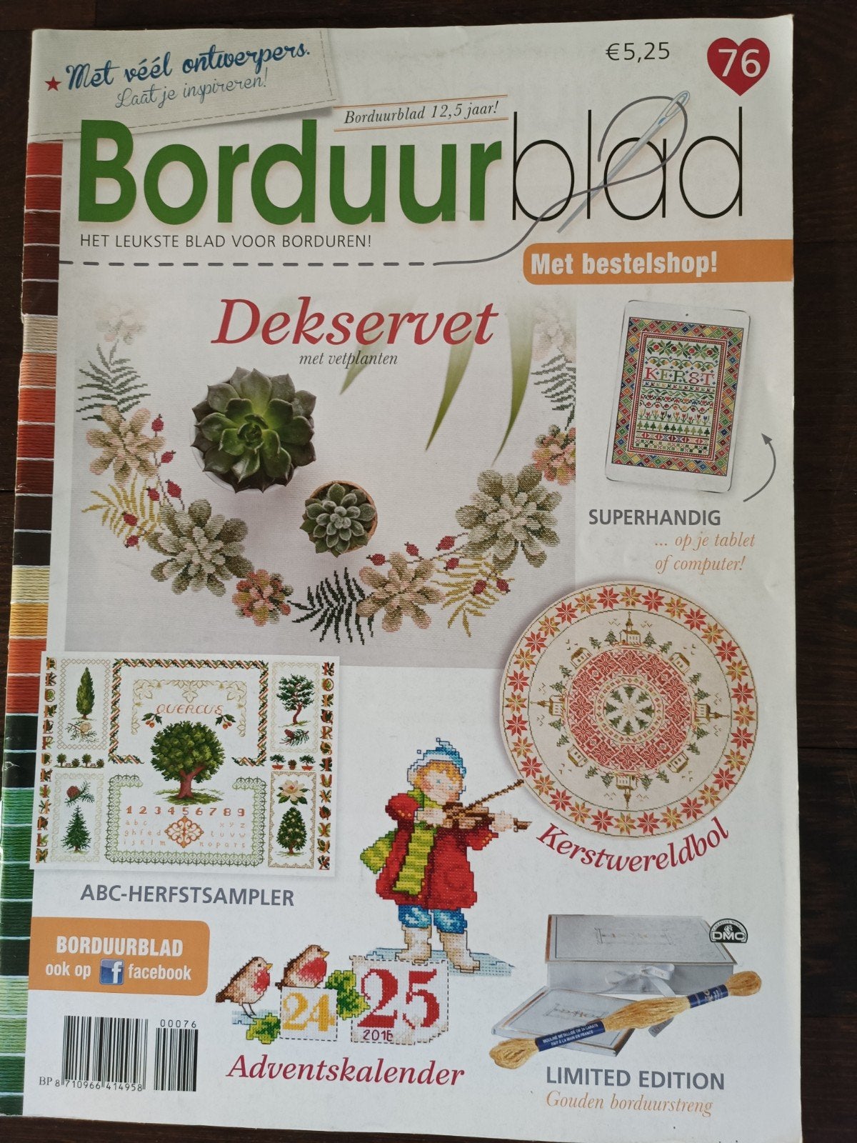 Borduurblad 76 - Diverse patronen voor borduren, Ophalen of Verzenden, Zo goed als nieuw, Borduren en Naaien, Borduurblad