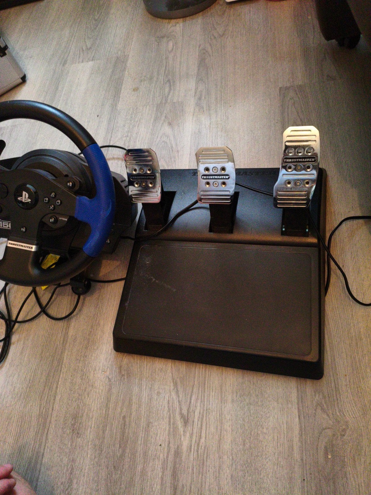Thrustmaster T150 Racestuur met Pedalen voor PlayStation, Ophalen, Racestuur, Gebruikt, Force feedback