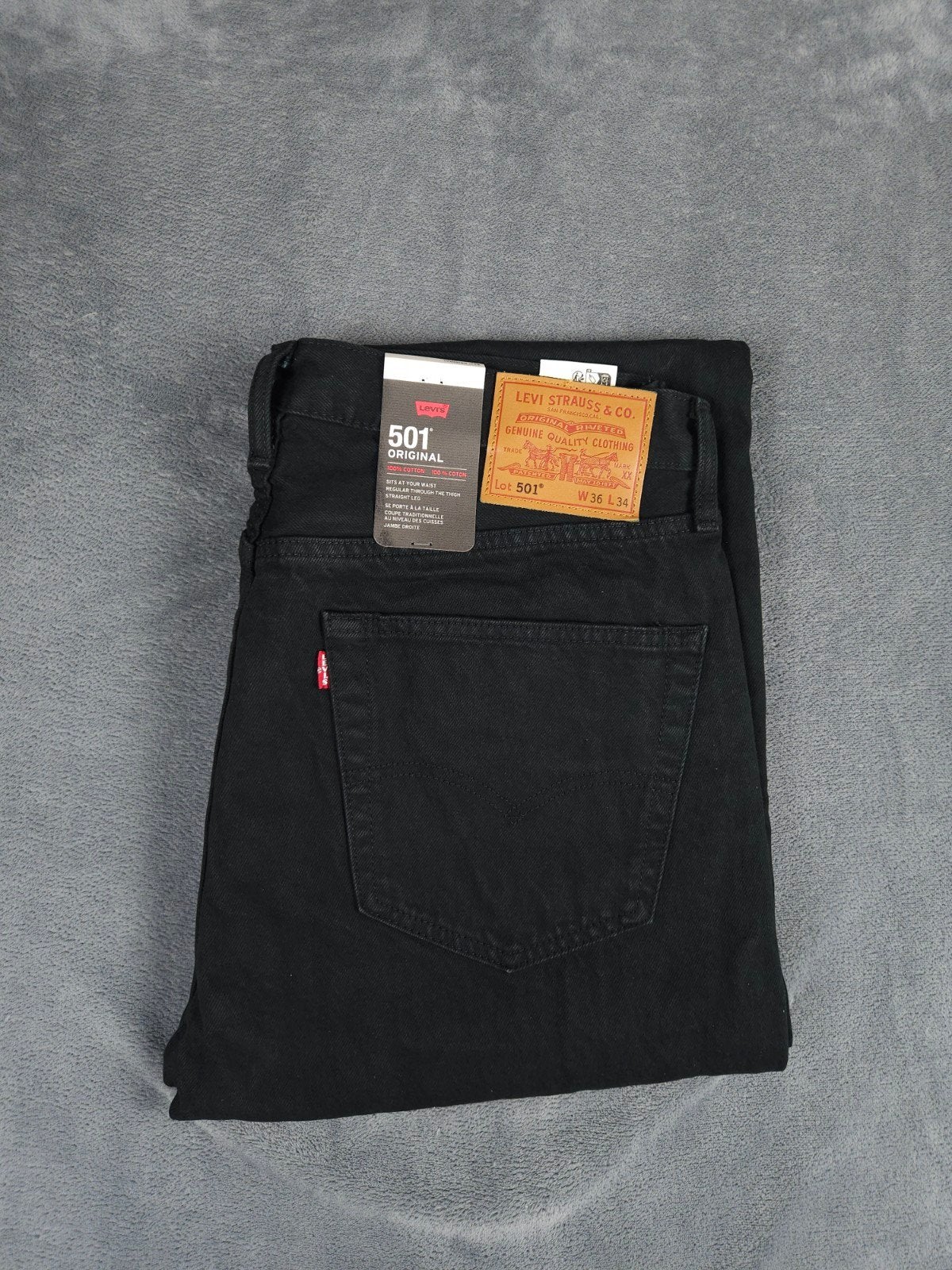 Levis 501 W36 L34 Zwart Straight Leg Katoen Denim Broek, Kleding | Heren, Spijkerbroeken en Jeans, W36 - W38 (confectie 52/54)
