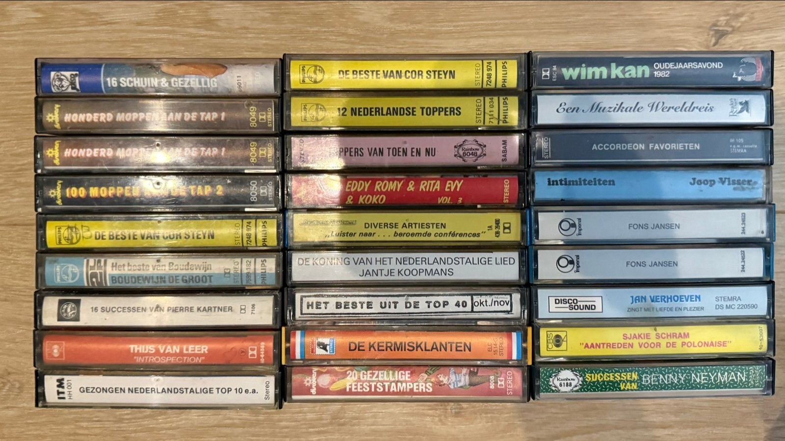 27 Nederlandse moppen, conferences en muziek op bandjes, Cd's en Dvd's, Gebruikt, Ophalen of Verzenden, Voorbespeeld, Humor en Cabaret