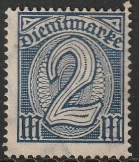 Rijk 1922 70 Dienst 2m, Ongebruikt, Ophalen of Verzenden, Overige periodes, Postfris